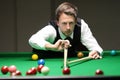 Judd Trump of UK in action during World snooker tournament Ã¢â¬ÅVictoria Bulgaria openÃ¢â¬Â in Sofia, Bulgaria Ã¢â¬â nov 18, 2012. Royalty Free Stock Photo